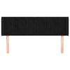 vidaXL Cabecero de terciopelo negro 147x16x78/88 cm
