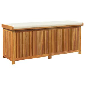 vidaXL Cojines para exterior 150x50x60,5 cm madera maciza acacia