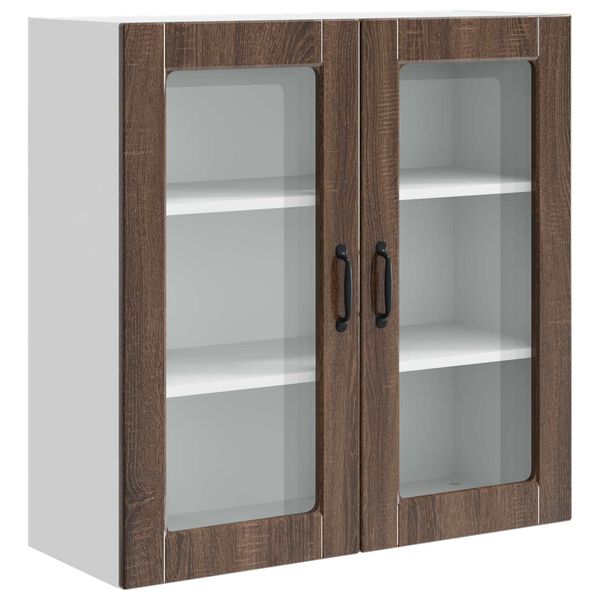 vidaXL Mueble de Cocina con estante Roble Marr&oacute;n 80 x 31 x 80 cm