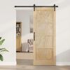 vidaXL Puerta Corredera ORKDAL Marr&oacute;n 83 x 211 cm