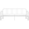 vidaXL Sofá cama extraíble sin colchón metal blanco 90x200cm
