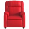 vidaXL Sill&oacute;n reclinable de cuero sint&eacute;tico rojo