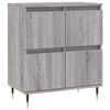 vidaXL Aparador de madera contrachapada gris Sonoma 60x35x70 cm