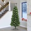 vidaXL &Aacute;rbol de Navidad con 300 LED con soporte Verde 240 cm PE
