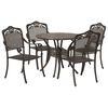 vidaXL Conjunto de Comedor de Jard&iacute;n 5 pcs Bronce Aluminio