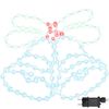 vidaXL Campana de Navidad 144 LED Multicolor 57 x 47,5 cm PVC