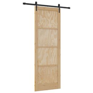 vidaXL Puerta Corredera ORKDAL Natural 83 x 232 cm