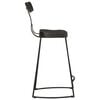 vidaXL Taburetes de barra 2 uds negro 49x43x88 cm madera maciza mango