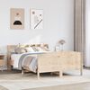 vidaXL Estructura de cama sin colchón madera maciza de pino 120x190 cm