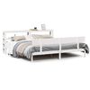 vidaXL Cama sin colch&oacute;n madera maciza de pino blanca 180x200 cm