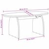 vidaXL Mesa de Café Marrón 80 x 40 x 35 cm Madera de pino macizo