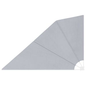 vidaXL Toldo lateral plegable de balc&oacute;n gris 160x240 cm