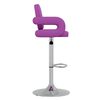 vidaXL Taburetes de cocina 2 unidades cuero sint&eacute;tico morado