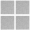 vidaXL Placas en Cuadrícula 4 pcs Plateado 40 x 40 cm Aluminio