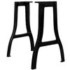 vidaXL Patas de mesa de comedor en A hierro fundido 2 unidades