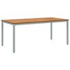 vidaXL Mesa de exterior Natural y Gris 180 x 90 x 75 cm