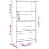 vidaXL Estanter&iacute;a de madera de ingenier&iacute;a blanca 80x24x143 cm