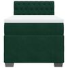 vidaXL Cama box spring con colch&oacute;n terciopelo verde oscuro 100x200 cm