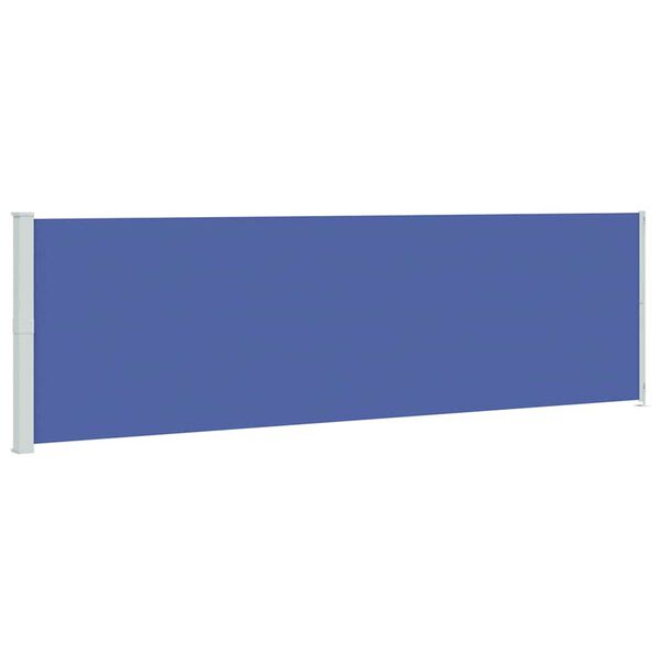 vidaXL Toldo lateral retr&aacute;ctil de jard&iacute;n azul 180x600 cm