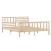 vidaXL Estructura de cama madera maciza 120x200 cm