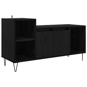 vidaXL Gabinete de TV Roble Negro 100 x 35 x 55 cm