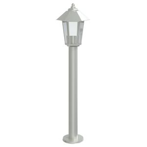 vidaXL L&aacute;mpara de suelo de exterior acero inoxidable plateado 80 cm