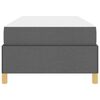 vidaXL Estructura de cama con colch&oacute;n Gris oscuro 80 x 200 cm tela