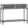 vidaXL Mesa consola madera de ingenier&iacute;a gris Sonoma 100x30,5x75 cm
