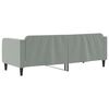 vidaXL Sofá cama sin colchón terciopelo gris claro 80x200 cm
