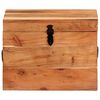 vidaXL Caja de almacenaje madera maciza de acacia 39x28x31 cm