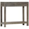 vidaXL Mesa consola de madera maciza de mango gris 86x30x76 cm