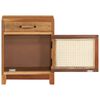vidaXL Mesita de noche de madera maciza reciclada 40x30x50 cm