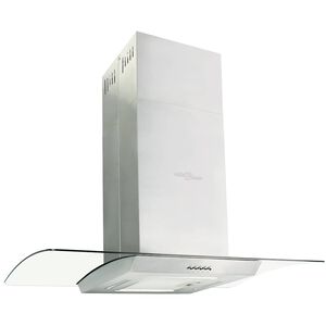 vidaXL Campana extractora de techo 90 cm acero inoxidable 756 m&sup3;/h LED