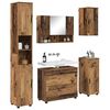 vidaXL Juego de muebles de ba&ntilde;o con caj&oacute;n 5 pcs Madera Vieja