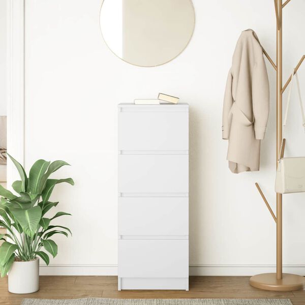 vidaXL Aparador blanco 37,5x35x99 cm madera de ingenier&iacute;a