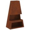vidaXL Hoguera Marr&oacute;n 60 x 35 x 100 cm Acero autopatinable
