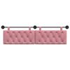 vidaXL Cabecera Colgante Rosa 170 x 55 x 7 cm Terciopelo