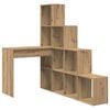 vidaXL Escritorio de Esquina Roble artisan Madera de ingenier&iacute;a