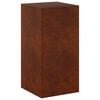 vidaXL Soporte de plantas Oxidado 40 x 40 x 80 cm Acero oxidado