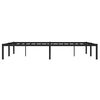 vidaXL Estructura de cama sin colch&oacute;n metal negro 135x190 cm