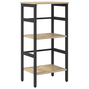 vidaXL Estante de libros 2 niveles 40 x 29,5 x 81 cm Roble Sonoma