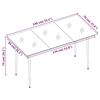 vidaXL Set comedor de jard&iacute;n 7 pzas y cojines rat&aacute;n sint&eacute;tico y vidrio