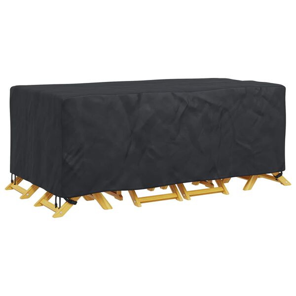 vidaXL Funda para muebles Liso Negro 200 x 110 x 70 cm 600D