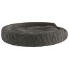 vidaXL Cama para perros de felpa gris 70x55x23 cm