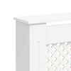 vidaXL Cubiertas para radiador 2 unidades MDF blanco 172x19x81,5 cm