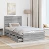 vidaXL Estructura de cama Gris Sonoma 100 x 200 cm Madera Ingenieril