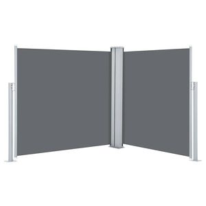 vidaXL Toldo lateral retr&aacute;ctil gris antracita 100x600 cm