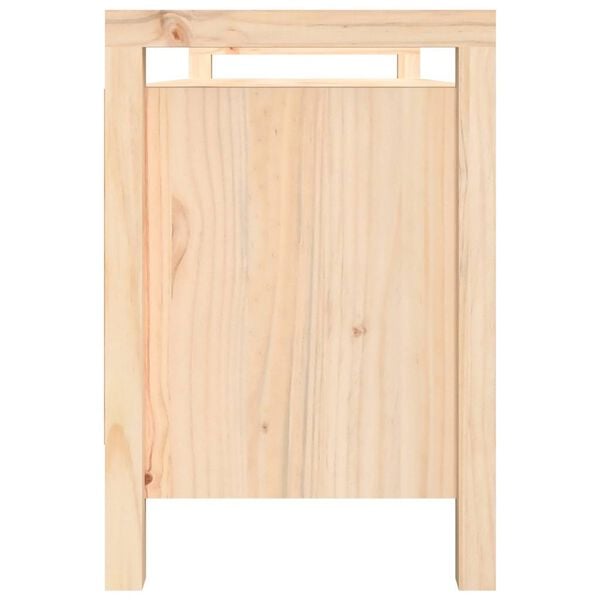 vidaXL Banco de recibidor madera maciza de pino 110x40x60 cm