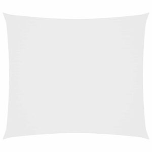 vidaXL Toldo de vela rectangular tela Oxford blanco 2x2,5 m