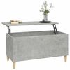 vidaXL Mesa de centro madera contrachapada gris hormig&oacute;n 90x44,5x45 cm